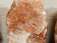 4x himalaya zoutlampen met houten voet - afbeelding 4 van  7