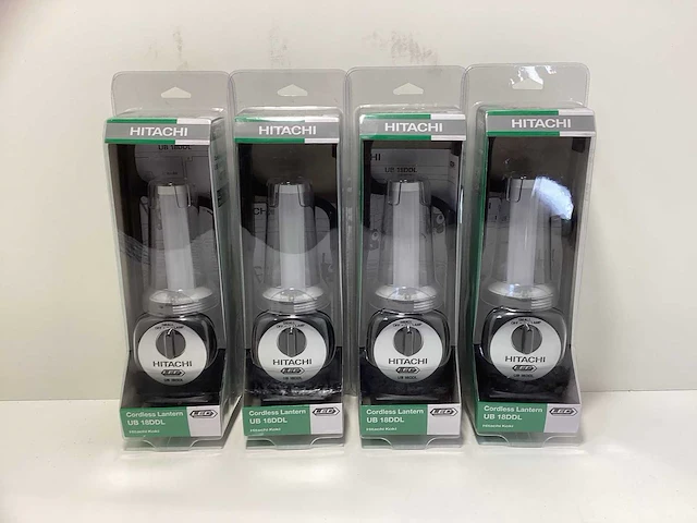 (4x) hitachi ub 18ddl draadloze lamp / lantaarn - led - li-ion - afbeelding 5 van  6