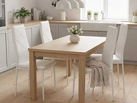 4x hoge witte eetkamerstoelen, ann white - afbeelding 2 van  3