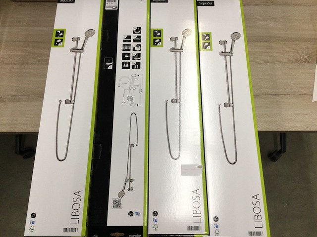 4x hoofddouche + glijstang, aquasu, libosa - afbeelding 2 van  3