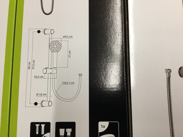 4x hoofddouche + glijstang, aquasu, libosa - afbeelding 3 van  3