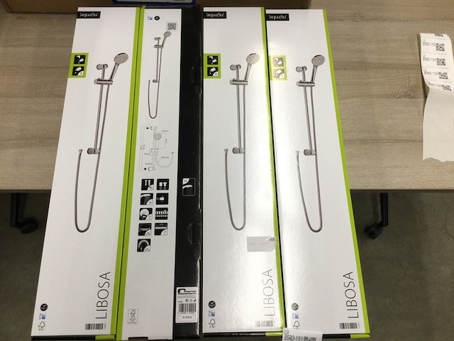 4x hoofddouche + glijstang, aquasu, libosa - afbeelding 2 van  3