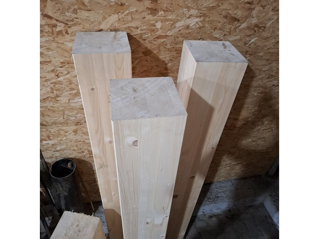 4x houten balk - afbeelding 4 van  4