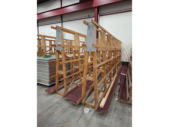 4x houten glasbok - afbeelding 1 van  3