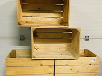 4x houten kisten (stapelbaar) - afbeelding 1 van  3