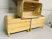4x houten kisten (stapelbaar) - afbeelding 3 van  3