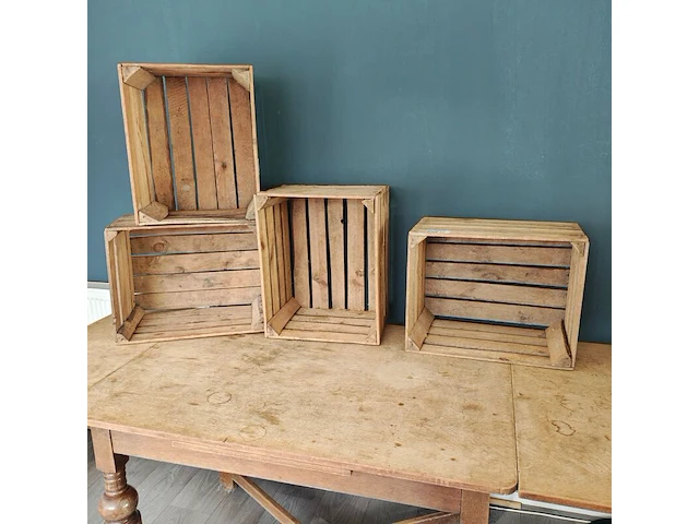 4x houten krat - afbeelding 1 van  1