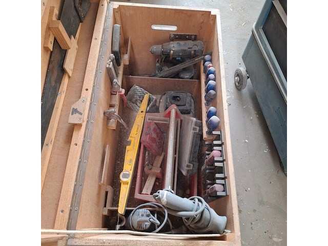 4x houten transportkist met inhoud - afbeelding 3 van  14