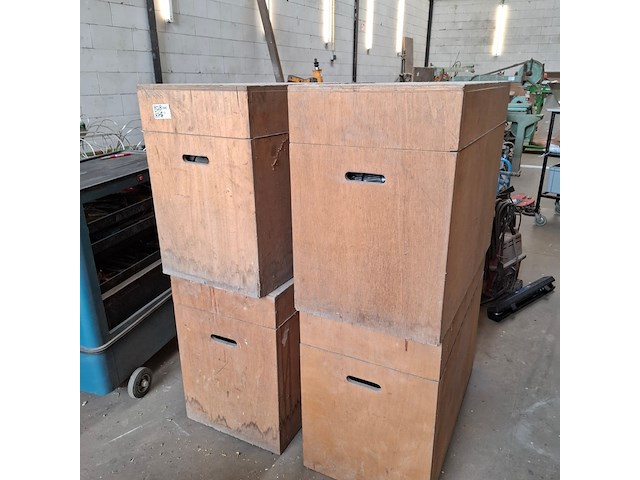 4x houten transportkist met inhoud - afbeelding 7 van  14