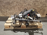 4x hydraulische cilinders, grijs / chroom - afbeelding 1 van  8