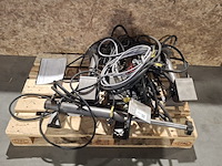 4x hydraulische cilinders, grijs / chroom - afbeelding 2 van  8