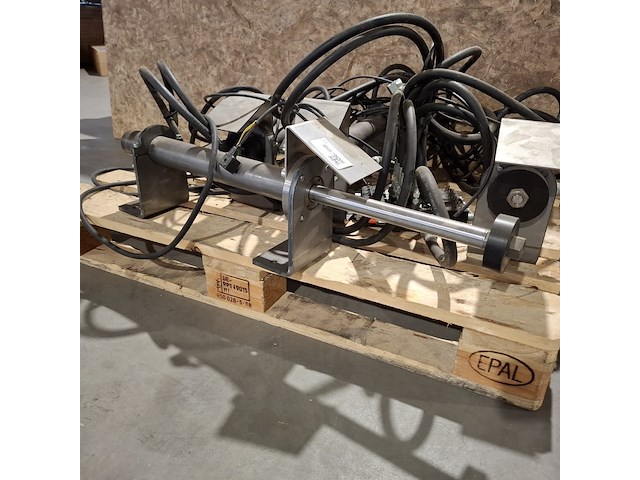 4x hydraulische cilinders, grijs / chroom - afbeelding 3 van  8