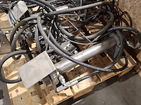 4x hydraulische cilinders, grijs / chroom - afbeelding 5 van  8