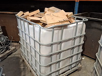 4x ibc met resthout, eiken, beuken, vuren en grenen - afbeelding 4 van  5