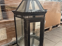 4x ijzeren tuinlantaarn hoogte 100 cm - afbeelding 5 van  5