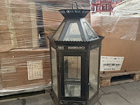 4x ijzeren tuinlantaarn hoogte 100 cm - afbeelding 2 van  5