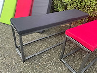 (4x) industriële bank - voorzien van vier gekleurde zittingen - afbeelding 13 van  16