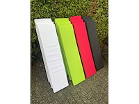 (4x) industriële bank - voorzien van vier gekleurde zittingen - afbeelding 15 van  16