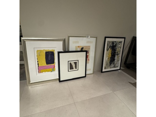4x ingelijst kunstwerk - afbeelding 1 van  6