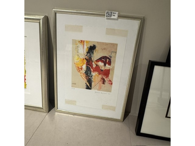 4x ingelijst kunstwerk - afbeelding 5 van  6