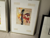 4x ingelijst kunstwerk - afbeelding 5 van  6
