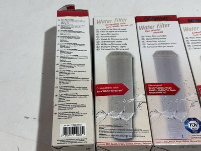 4x inschroefbaar waterfilter, scanpart, vervanger voor jura white - afbeelding 3 van  3