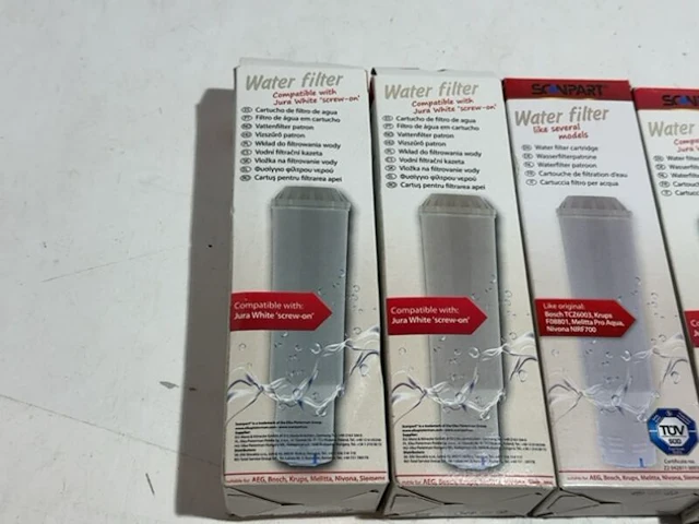 4x inschroefbaar waterfilter, scanpart, vervanger voor jura white - afbeelding 4 van  6