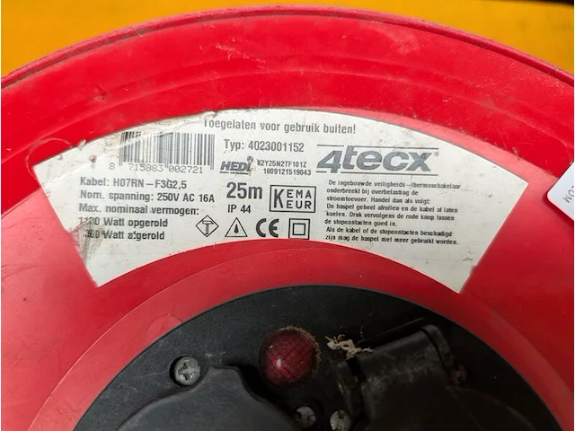 4x kabelhaspel o.a. 4tecx - afbeelding 7 van  16