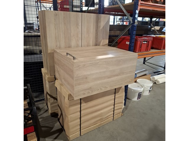 4x keuken opberg kasten, bovenkasten, old stock - afbeelding 1 van  9