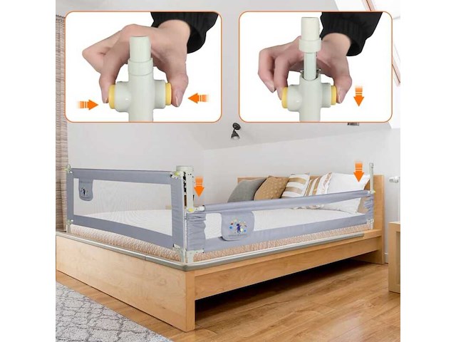 4x kinderbed uitval beveiligingsrek cclife - afbeelding 3 van  3