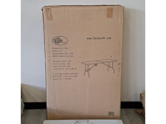 4x klaptafel, deuba - afbeelding 3 van  6