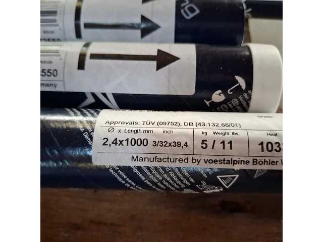4x koker a 5 kilo laselektrode avesto, 309l-si - afbeelding 2 van  10