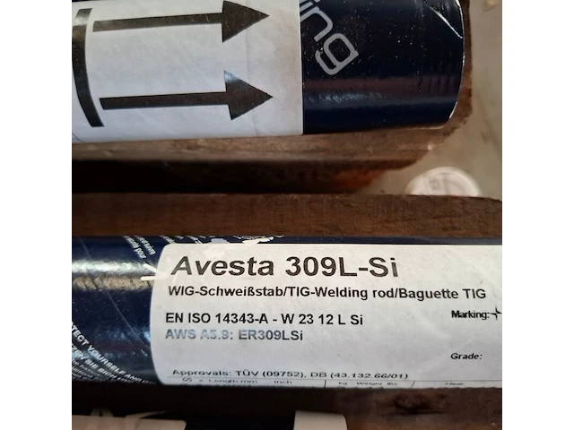4x koker a 5 kilo laselektrode avesto, 309l-si - afbeelding 8 van  10