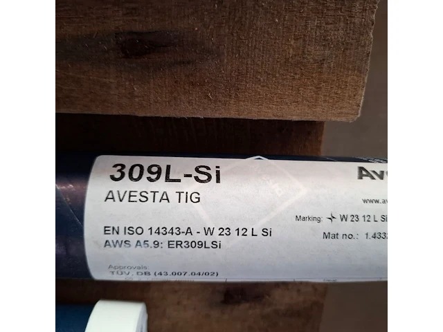 4x koker a 5 kilo laselektrode avesto, 309l-si - afbeelding 3 van  8