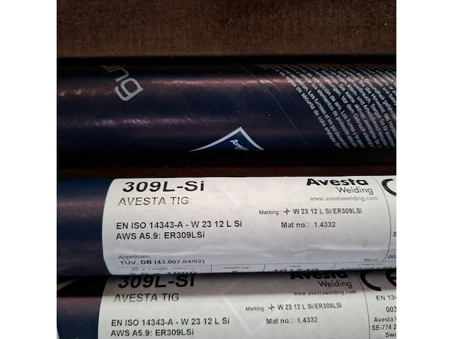 4x koker a 5 kilo laselektrode avesto, 309l-si - afbeelding 5 van  8