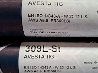 4x koker a 5 kilo laselektrode avesto, 309l-si - afbeelding 6 van  8