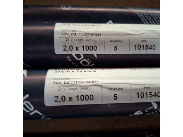 4x koker a 5 kilo laselektrode avesto, 309l-si - afbeelding 8 van  8