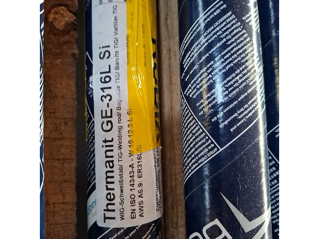 4x koker a 5 kilo laselektrode avesto, thermanit ge-316l si - afbeelding 2 van  11