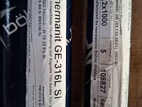 4x koker a 5 kilo laselektrode avesto, thermanit ge-316l si - afbeelding 8 van  11