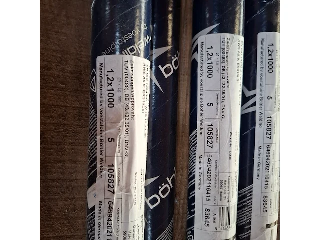 4x koker a 5 kilo laselektrode avesto, thermanit ge-316l si - afbeelding 11 van  11
