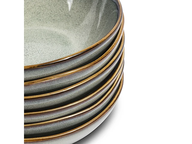 4x kommen set van 6 stuks – ø18 cm – saliegroen, vidi, alba - afbeelding 3 van  9