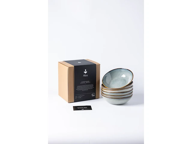 4x kommen set van 6 stuks – ø18 cm – saliegroen, vidi, alba - afbeelding 1 van  9
