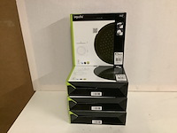 4x kop voor stortdouche rond aqua su, bacila, zwart - afbeelding 1 van  3