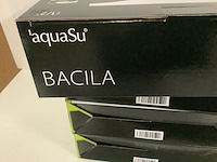 4x kop voor stortdouche rond aqua su, bacila, zwart - afbeelding 2 van  3