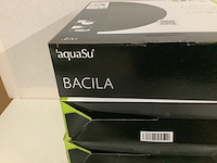 4x kop voor stortdouche rond aqua su, bacila, zwart - afbeelding 2 van  3