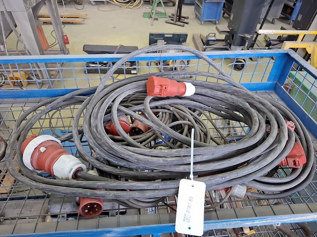 4x krachtstroom verlengkabel - afbeelding 1 van  4