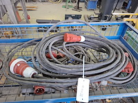 4x krachtstroom verlengkabel - afbeelding 1 van  4