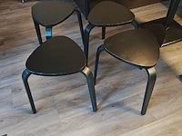4x krukje, zwart