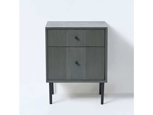 4x ladekast met 2 laden – 43 x 33 x 54.5 cm – hout – donkergrijs vidi, skaerm - afbeelding 1 van  6