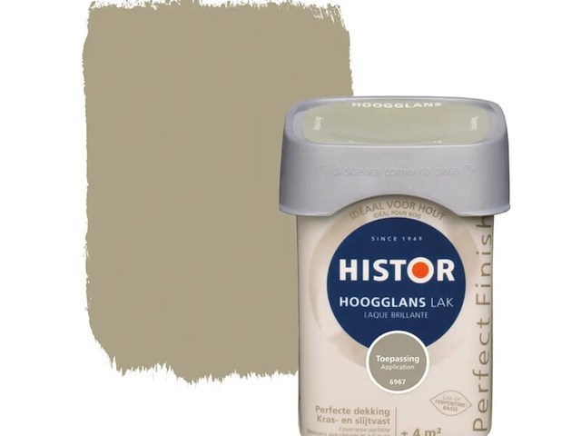 4x lak hoogglans histor, perfect finish, toepassing, 250 ml - afbeelding 1 van  2